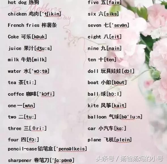 1~6年级英语单词合集+音标,英语成绩直上95,成