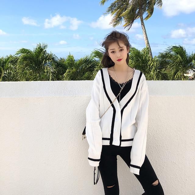 欧美春季2018新款紧身打底衫毛衣女修身长袖