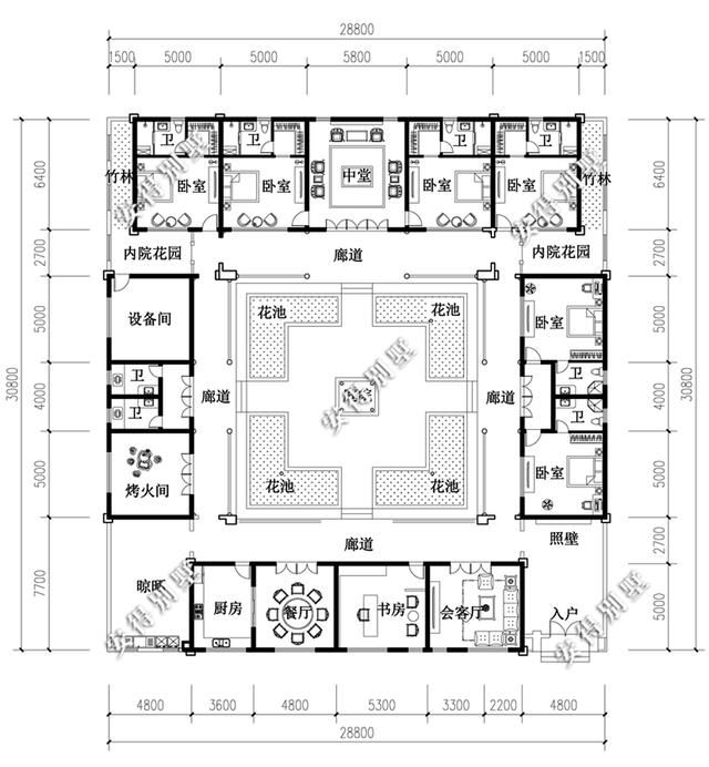 5款农村四合院汇合,新中式风格传承经典之美,