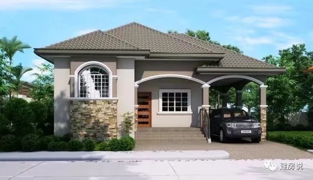 34款一层农村别墅合辑!现代风、欧式风、美式