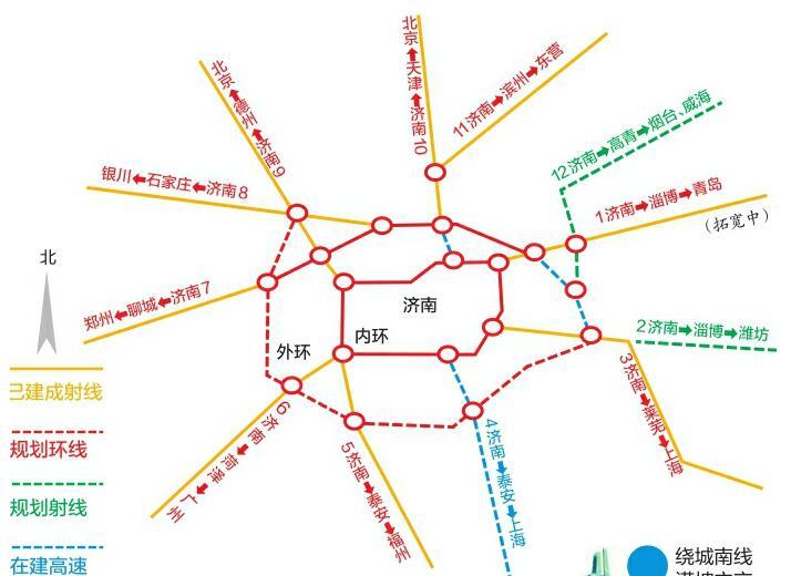 济南二环内地图图片