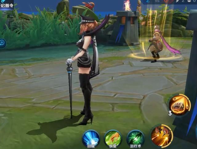 王者荣耀 抢先看米莱狄288皮肤效果展示,换上了黑色紧身衣