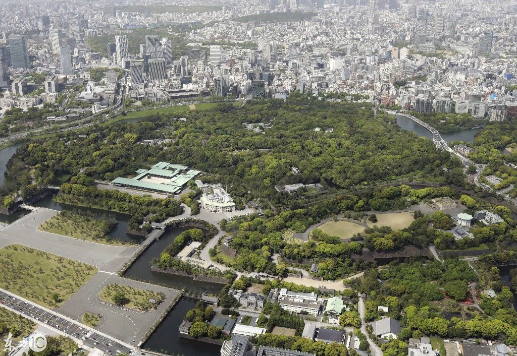 東京皇宮航拍,跟中國的紫禁城真的相差不止3000年