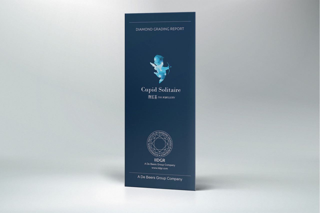 iidgr为潮宏基高端婚钻品牌 "丘比特"授予钻石评级证书