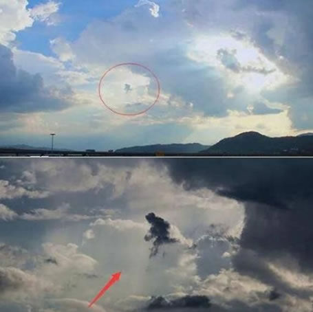 88年天空上出现孙悟空:神话中的角色竟然出现