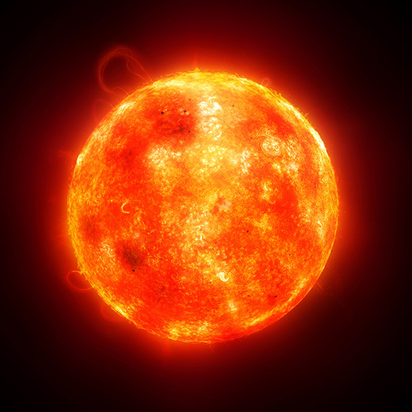太阳如同火炉一样悬挂空中