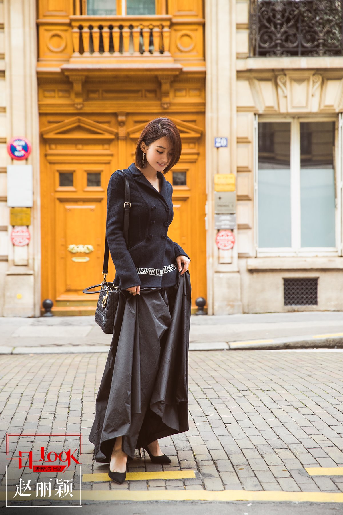 赵丽颖newlook西服阔腿裤 气场max"小赵总"太撩人