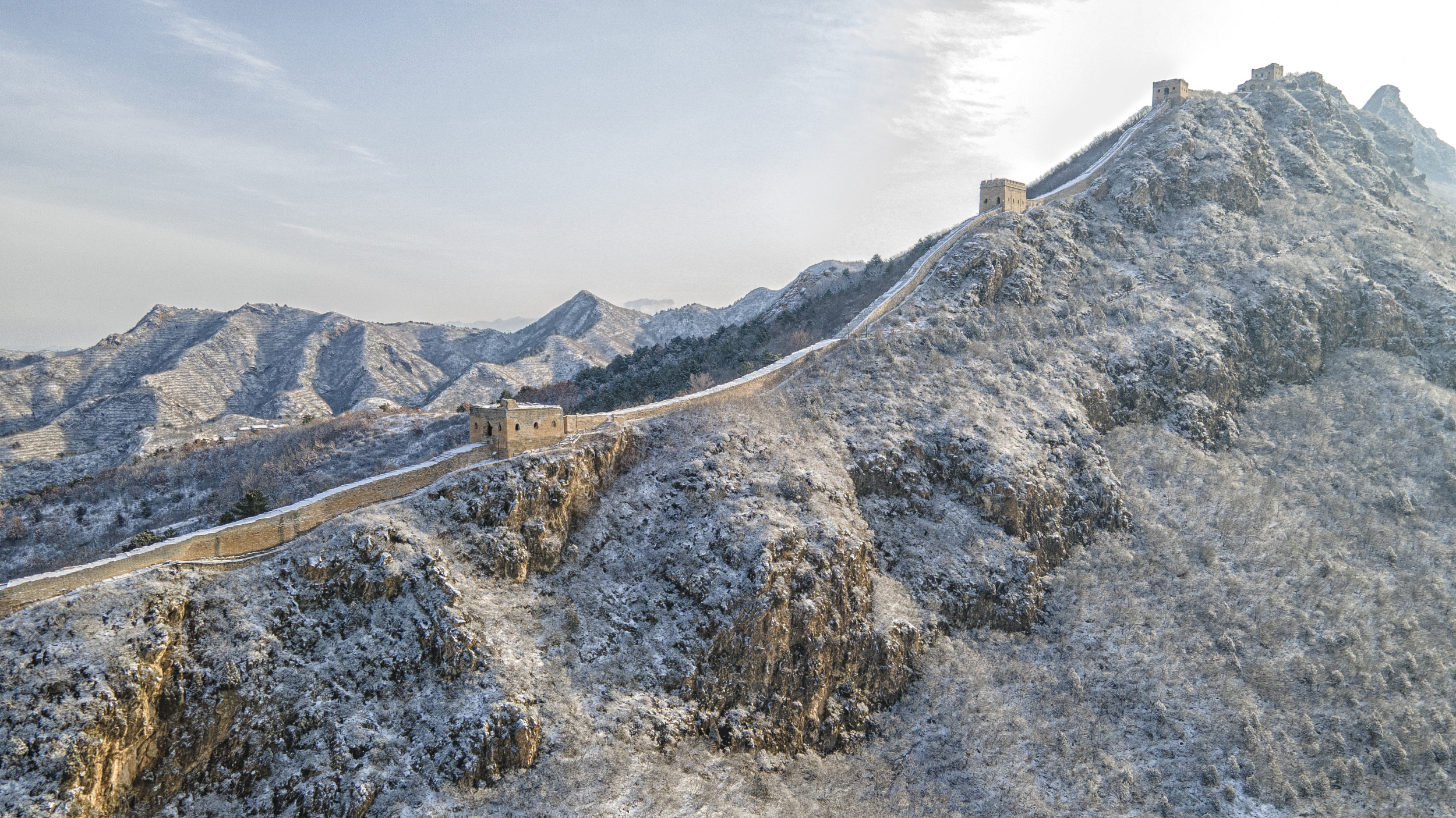 北京各大景区的雪景图到货