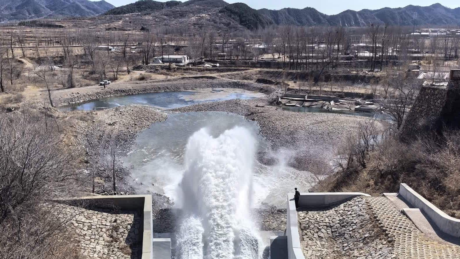 请市民远离河道 2024年潮白河、北运河生态补水启动 请市民远离河道 2024年潮白河、北运河生态补水启动