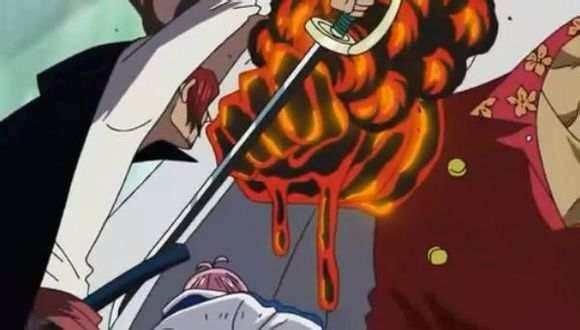 海贼王 顶上战争红发出现之后,赤犬欺软怕硬秒