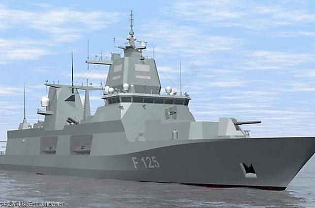 德国海军F-125型护卫舰水面舰艇中的奔驰