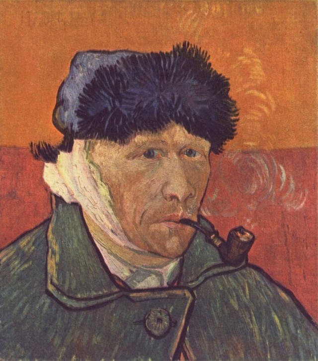 梵高自画像 self-portrait with bandaged ear, january 1889