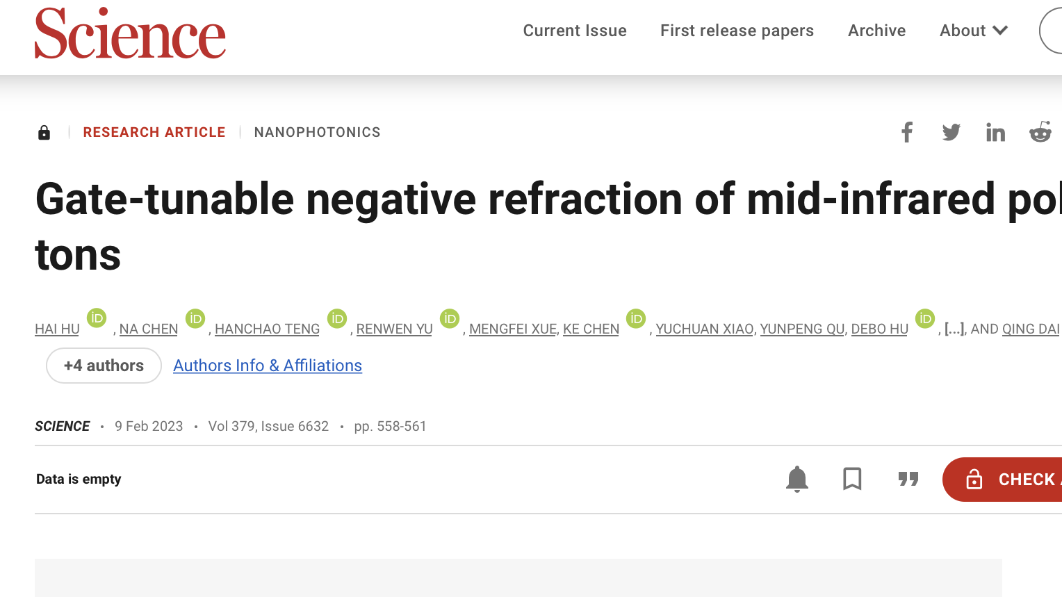 我国科学家成功创制极化激元晶体管