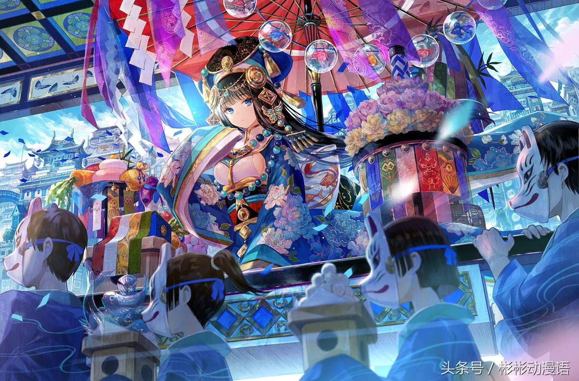 动漫壁纸,b站著名画师藤原作品,优秀的少女图