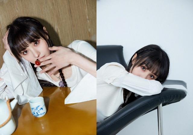 郑爽穿白裙COS太阳女神 双手托脸优雅甜美(图2) 郑爽穿白裙COS太阳女神 双手托脸优雅甜美(图2)