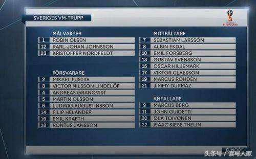 罗斯世界杯巡礼欧洲区球队:重返世界杯舞台瑞典足球队