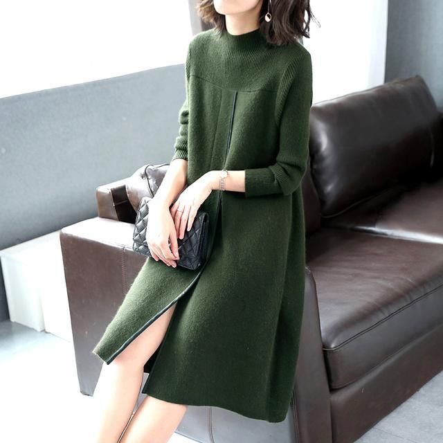 如何把毛衣裙穿出气质,诠释自己本来的美