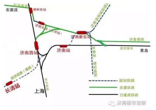 日前济南市发改委已向山东省发改委提交争取郑济高铁走南线方案的申请