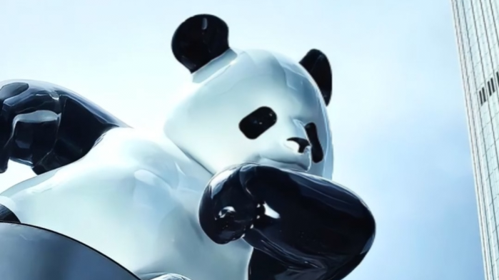 北京CBD惊现大熊猫！快来打卡！