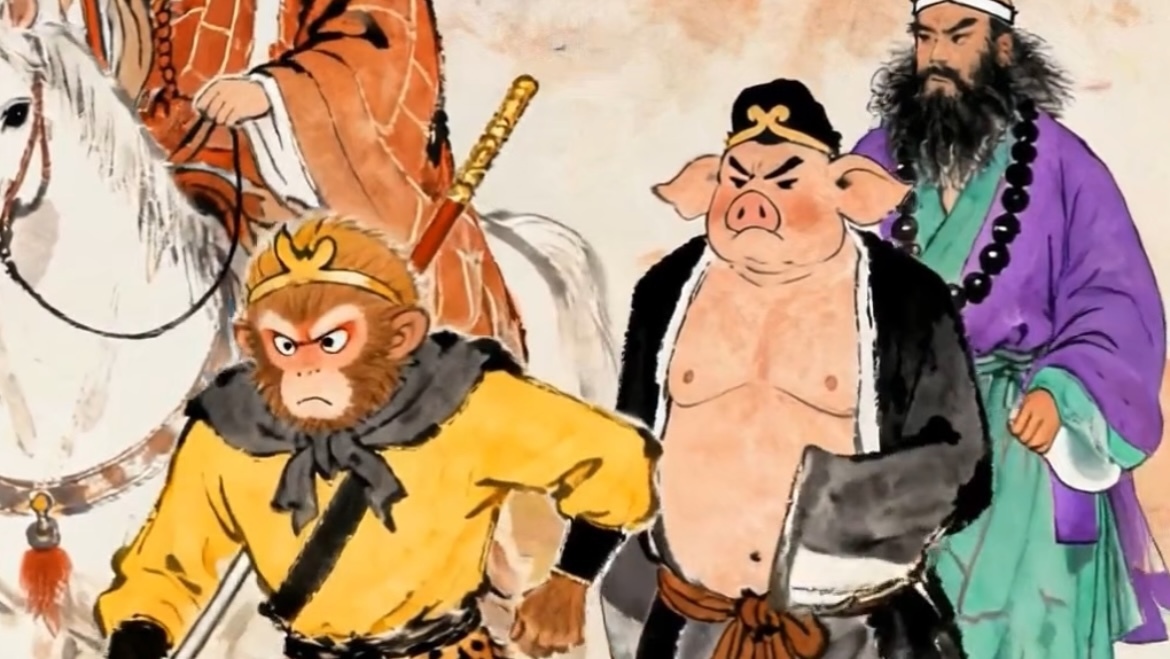 《西游记》新编——火焰山篇 火焰山热浪滚滚，一瓶百岁山浇下