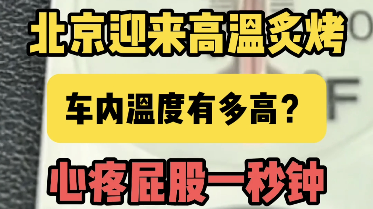 北京的车里到底有多热？！心疼屁股一秒钟