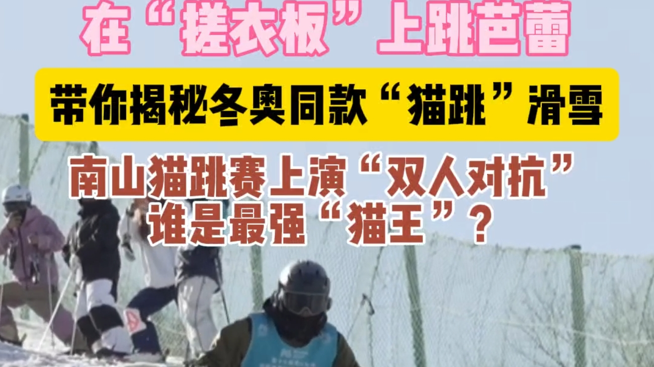 在“搓衣板”上跳芭蕾？带你揭秘冬奥同款“猫跳”滑雪