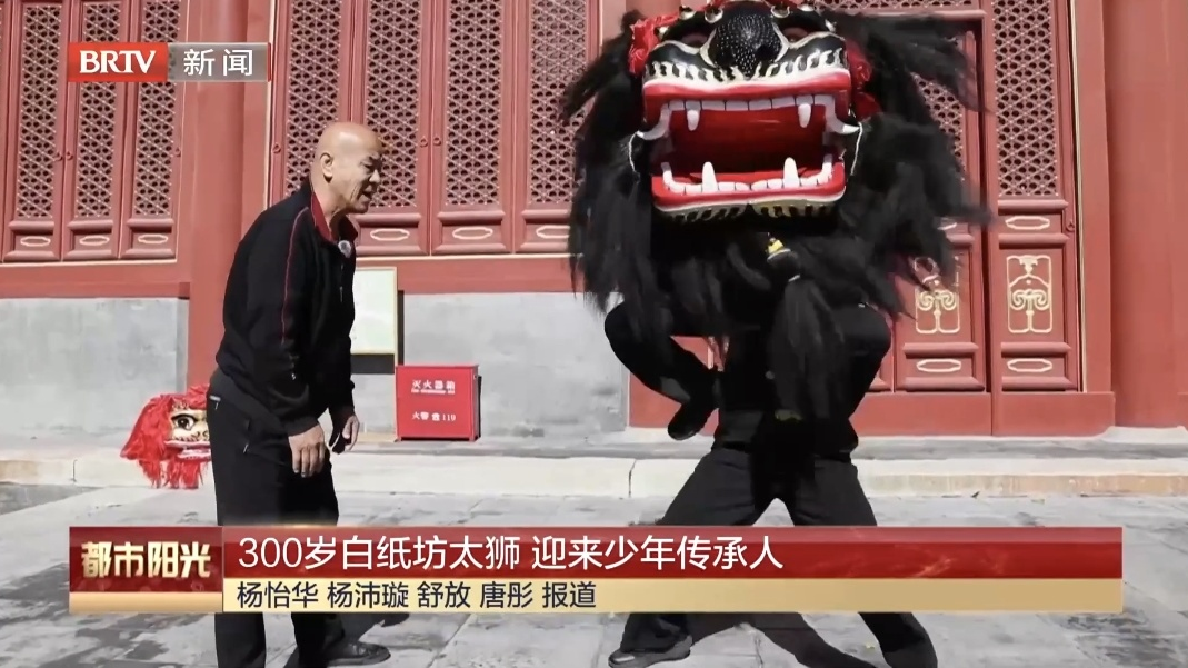 300岁白纸坊太狮 迎来少年传承人