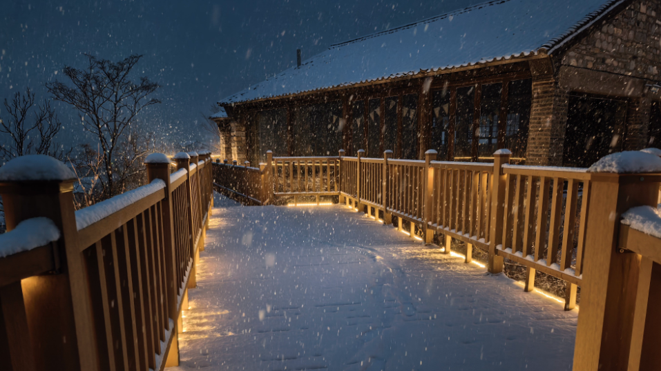 雪后的溜石港村太治愈了！