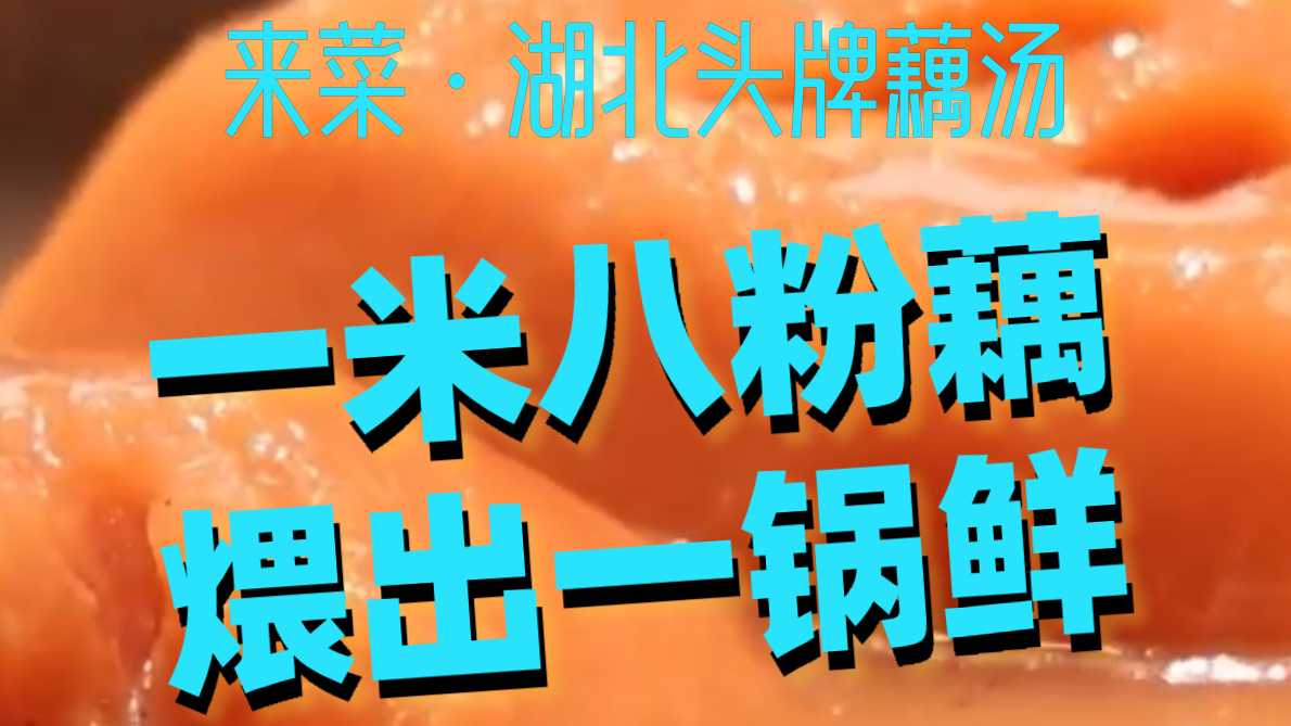 一米八粉藕煨出一锅鲜,湖北地道藕汤太绝了! 一米八粉藕煨出一锅鲜,湖北地道藕汤太绝了!