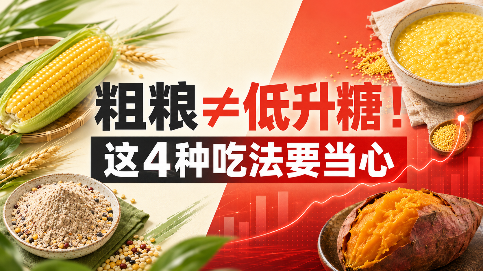 粗粮≠低升糖！这4种吃法要当心