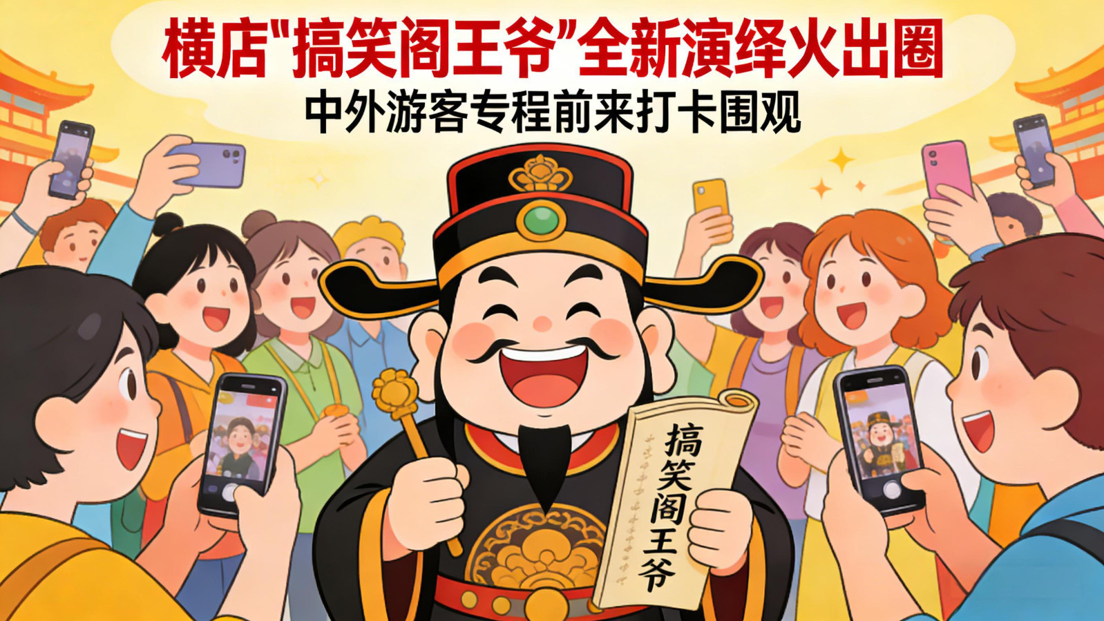 横店“搞笑阎王爷”全新演绎火出圈