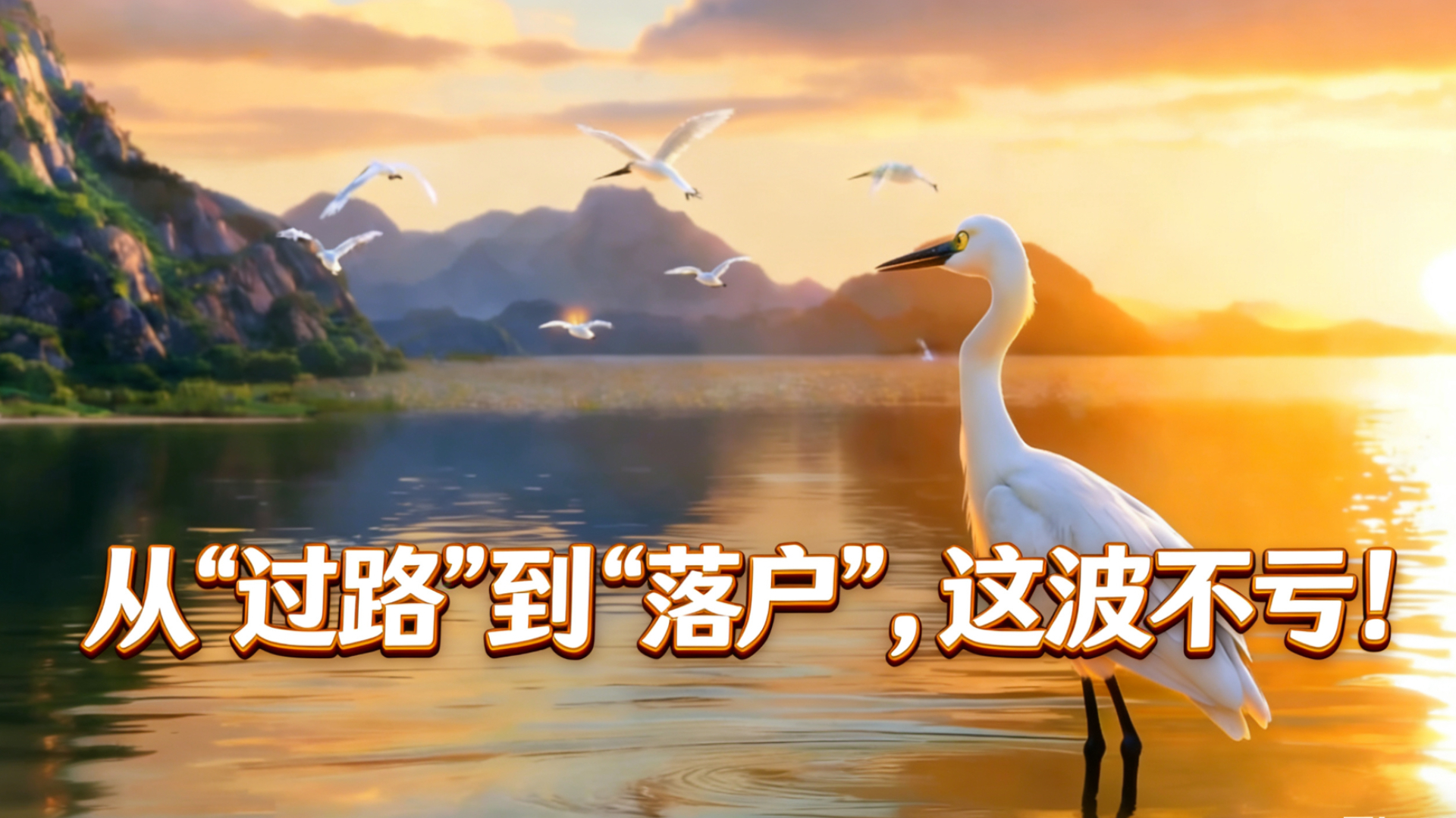 从“过路”到“落户”,这波不亏! 从“过路”到“落户”,这波不亏!