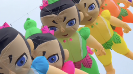 潍坊风筝节显眼包都上天了