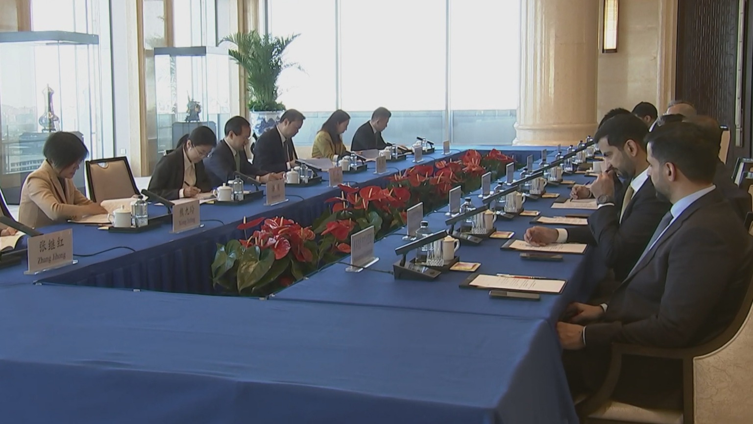 殷勇会见阿联酋阿布扎比经济发展局局长 殷勇会见阿联酋阿布扎比经济发展局局长