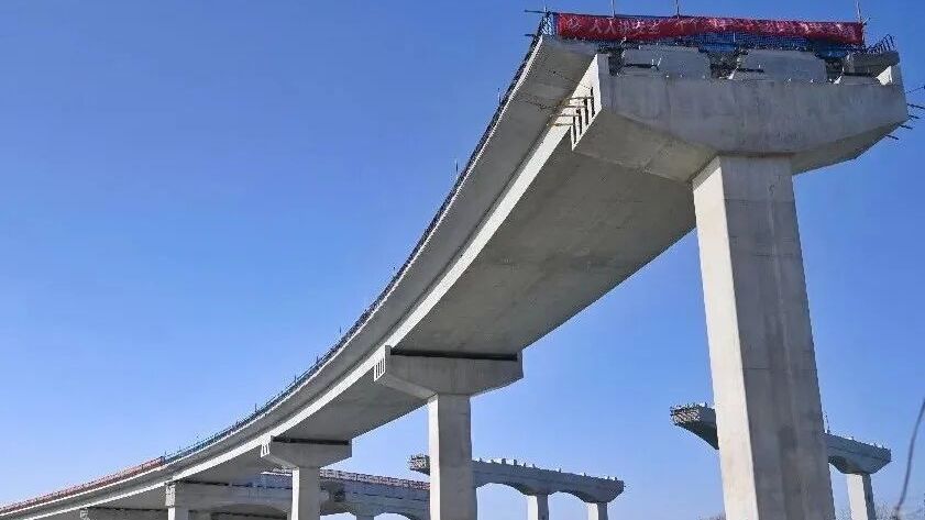 亮马河北路高架桥雏形显现，全线路网建设加速中