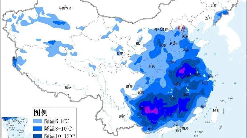 大范围雨雪天气过程即将出现 多地发布停课通知