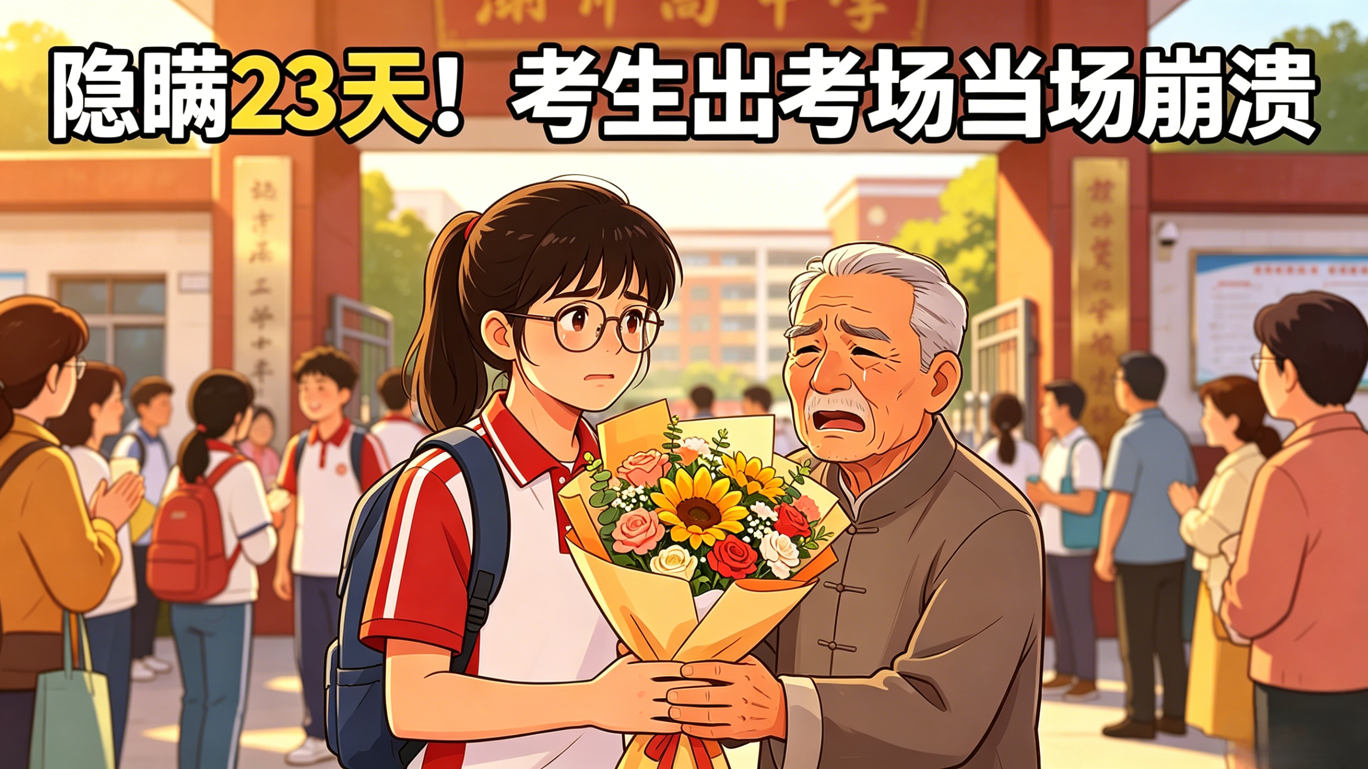 隐瞒23天!考生出考场当场崩溃 隐瞒23天!考生出考场当场崩溃