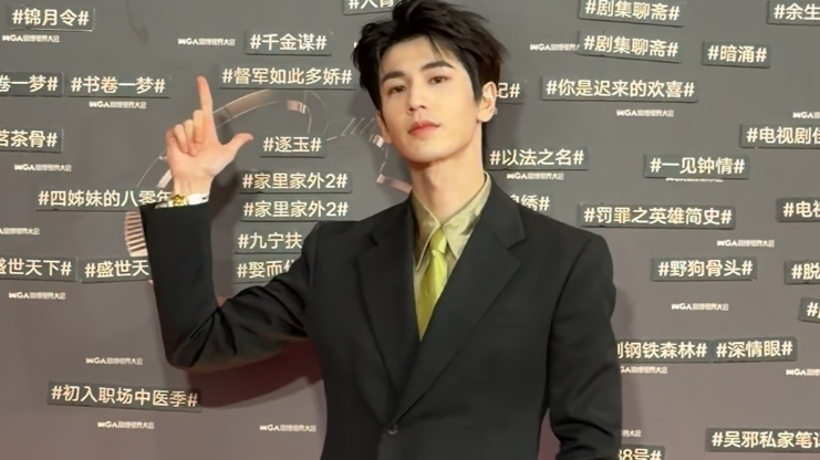 张凌赫亮相2025微博视界大会红毯 张凌赫亮相2025微博视界大会红毯