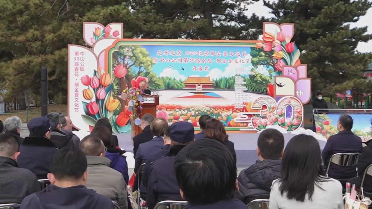 北京郁金香文化节开幕 “红鹦鹉”等新品种首次亮相