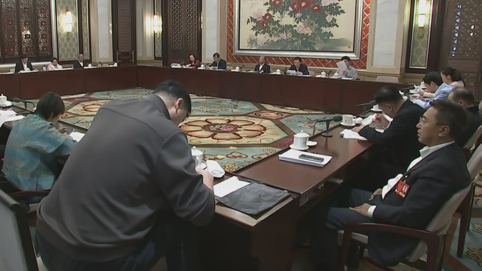 北京市代表团审议大会相关决议草案 殷勇李秀领参加 北京市代表团审议大会相关决议草案 殷勇李秀领参加