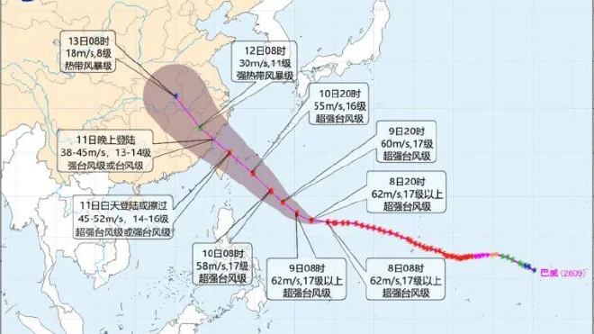 台风“巴威”是否会直接影响到北京？