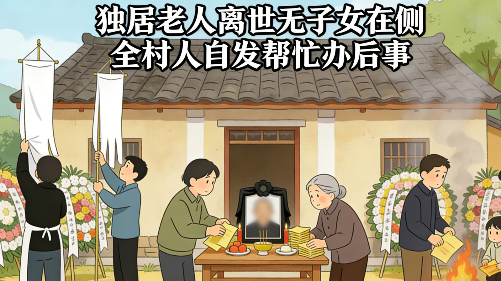 独居老人离世无子女在侧,全村人自发帮忙办后事 独居老人离世无子女在侧,全村人自发帮忙办后事
