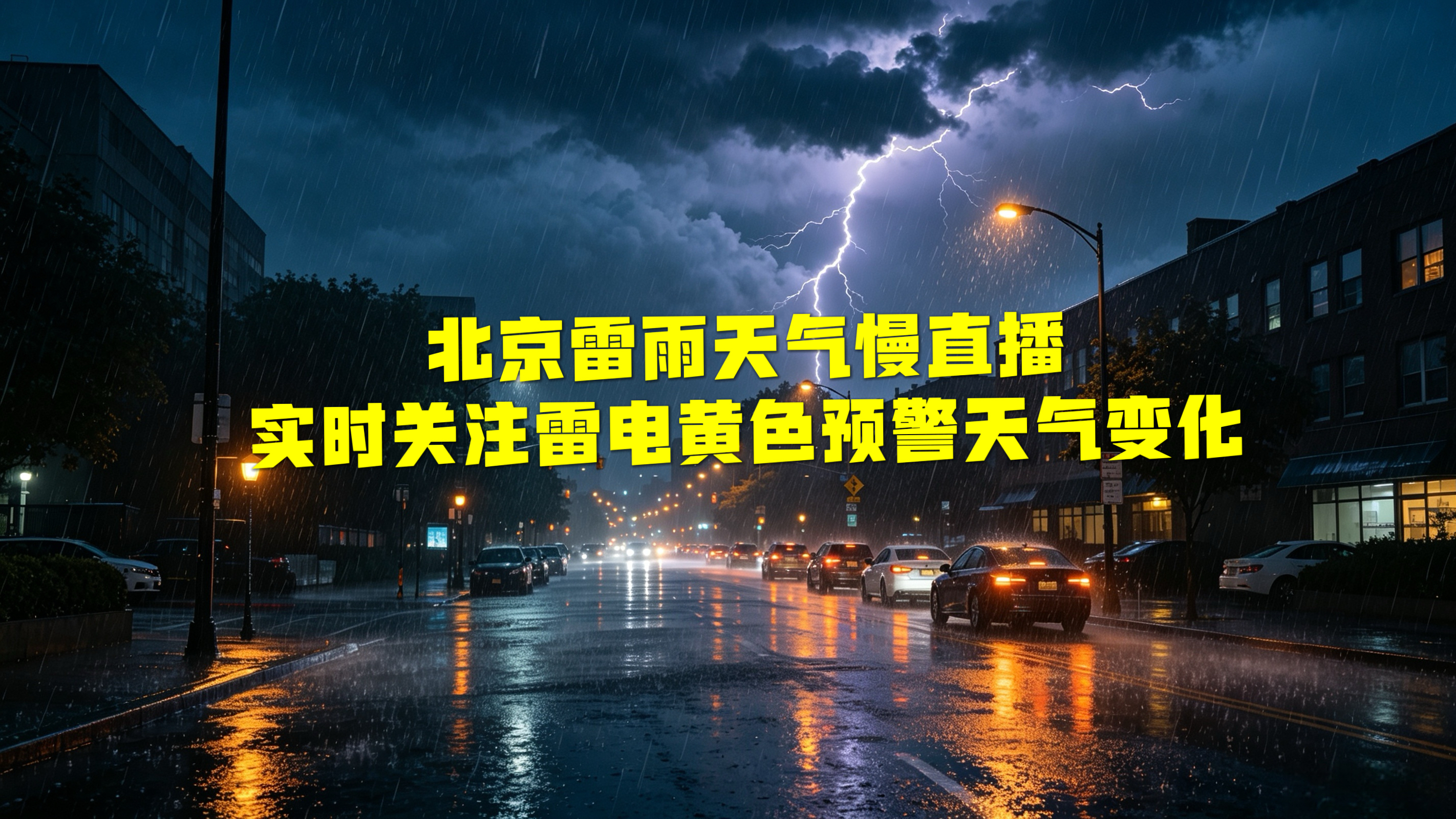 北京雷雨天气慢直播｜实时关注雷电黄色预警天气变化