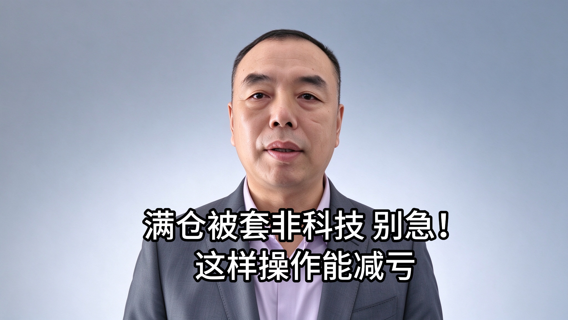 满仓被套非科技 别急!这样操作能减亏 满仓被套非科技 别急!这样操作能减亏
