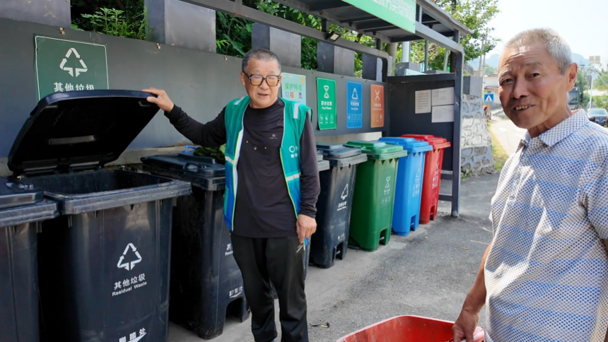 后山铺村垃圾分类监督员返岗了 后山铺村垃圾分类监督员返岗了