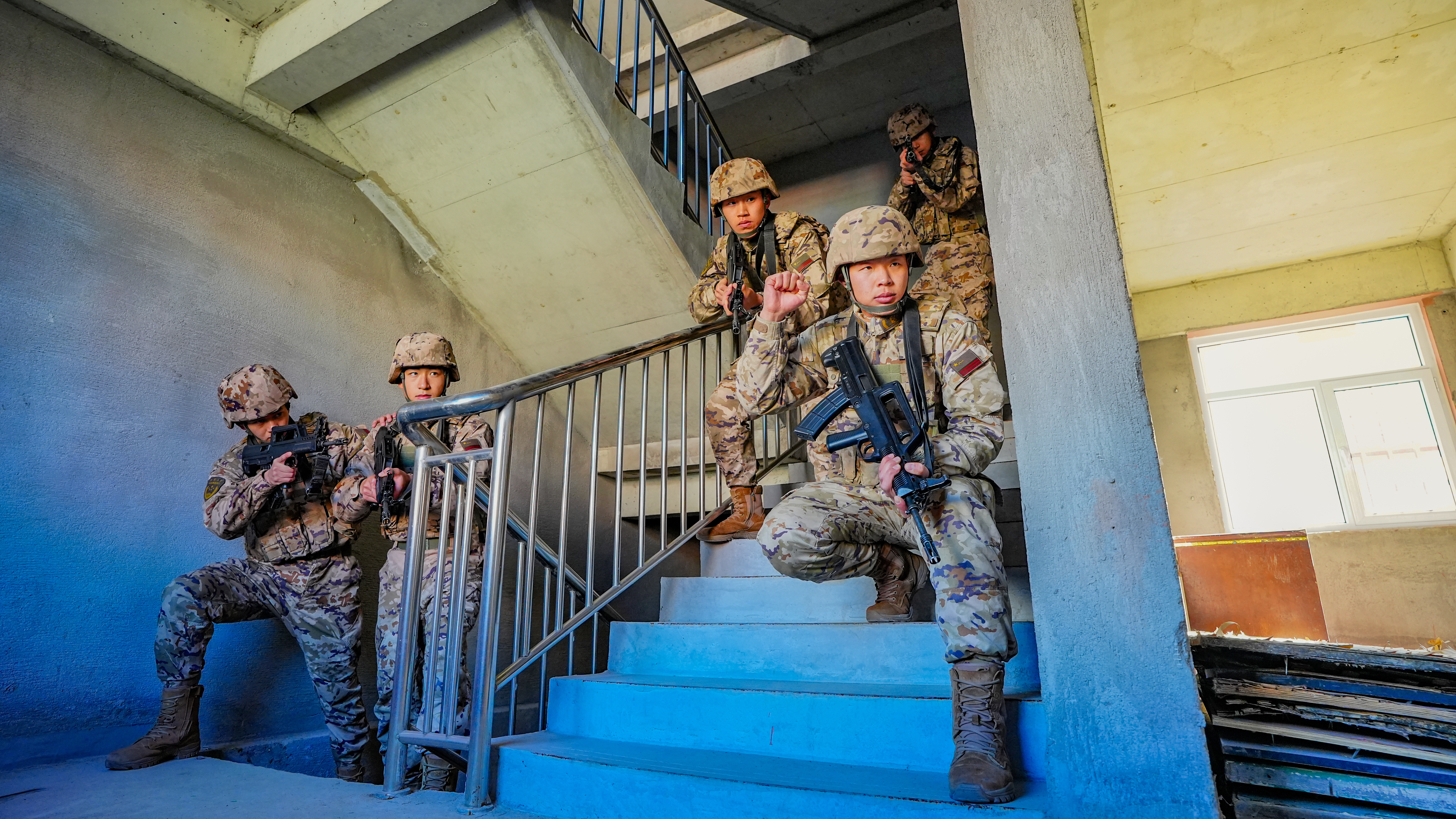 武警天津总队：实战化战术训练淬炼协同作战硬功