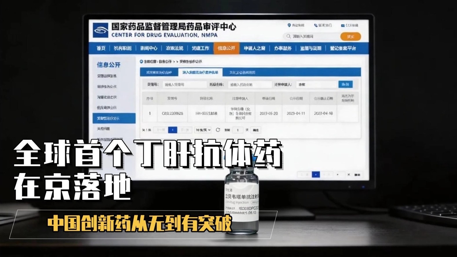 全球首个丁肝抗体药在京落地 中国创新药从无到有突破