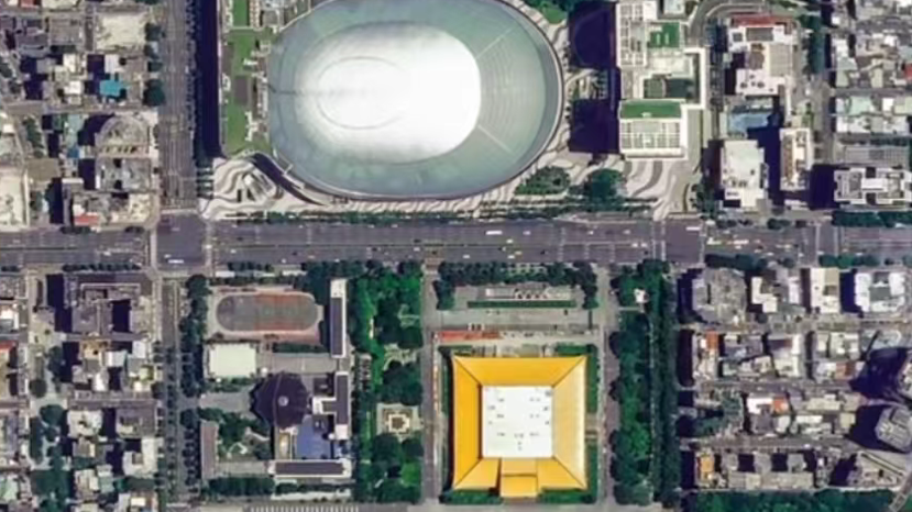 太空视角俯瞰我国宝岛台湾 每条街道清晰可见