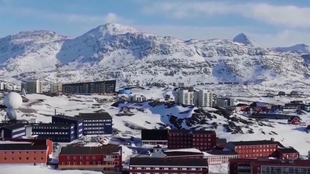 美参议员代表团在格陵兰岛首府举行发布会 美参议员代表团在格陵兰岛首府举行发布会