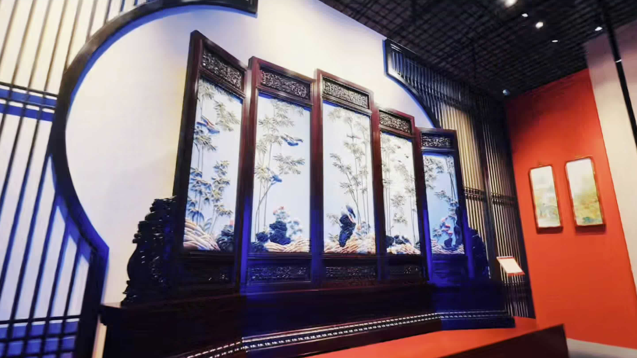 京鄂协作 文化共享 燕京八绝金漆镶嵌竹溪馆正式落成
